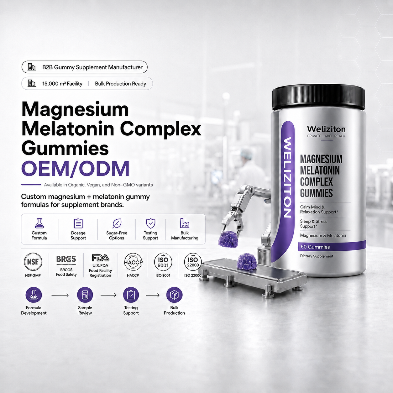 Magnesium Melatonin Complex Gummies